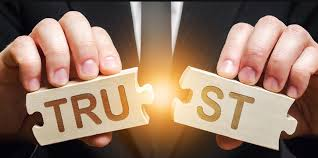 Fear of not being able to trust.